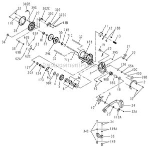 Part Location Diagram of 1229501 Penn Assembly, Handle