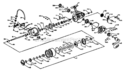 Page A Diagram and Parts List for SSV9500  Penn Spinning Reels