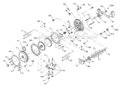 Part Location Diagram of 1182603 Penn Stand