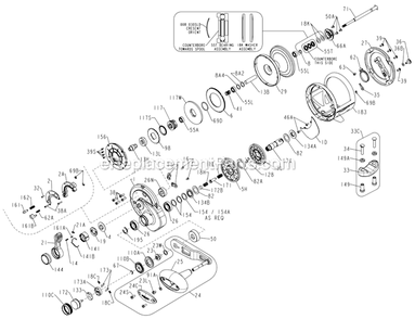Page A Diagram and Parts List for TRQ40NLD2  Penn Conventional Reels