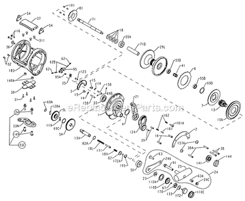 Page A Diagram and Parts List for GLD50II 24KG Penn Conventional Reels