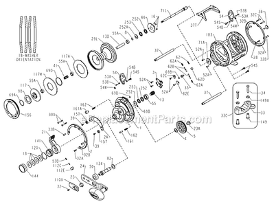 Page A Diagram and Parts List for SQL60LDLH  Penn Conventional Reels