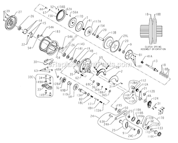 Part Location Diagram of 1181624 Penn Spring