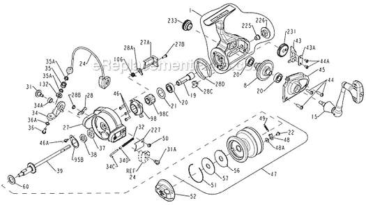 Part Location Diagram of 1182732 Penn Bail Spring