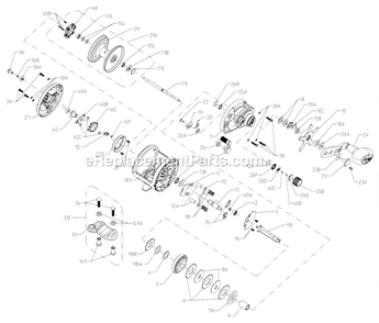 Page A Diagram and Parts List for FTH30  Penn Conventional Reels