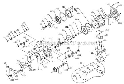 Page A Diagram and Parts List for 30T  Penn Conventional Reels