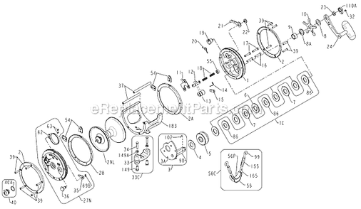 Page A Diagram and Parts List for 115L2  Penn Conventional Reels