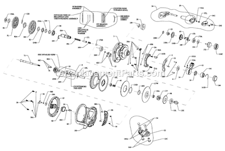 Page A Diagram and Parts List for FTH40NLD2  Penn Conventional Reels