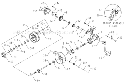 Part Location Diagram of 1183837 Penn Drag Knob