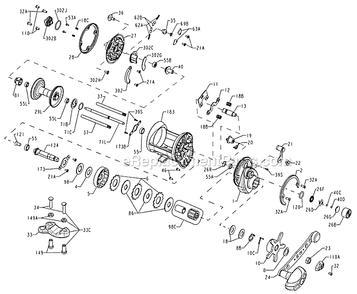 Page A Diagram and Parts List for SQL15  Penn Conventional Reels