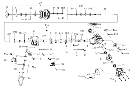 Part Location Diagram of 1192229 Penn Clutch Washer