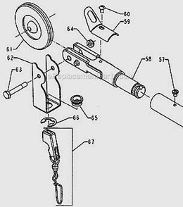 Boom Tip Assembly Diagram and Parts List for 600SERIES  Penn Conventional Reels