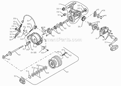 Part Location Diagram of 1182833 Penn Bail Arm