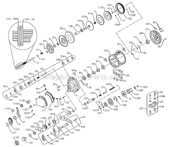 Page A Diagram and Parts List for 12VS  Penn Conventional Reels