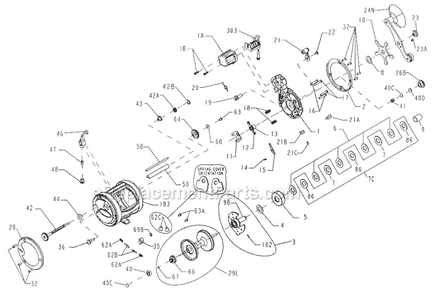 Part Location Diagram of 1191902 Penn Screw, Counter Cover