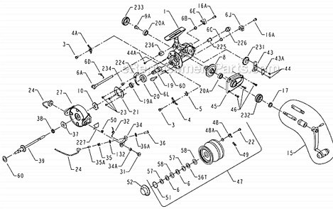 Part Location Diagram of 007750 Penn Pinion Bushing