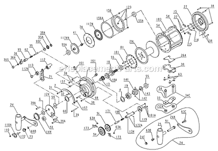 Part Location Diagram of 1181975 Penn Handle Complete