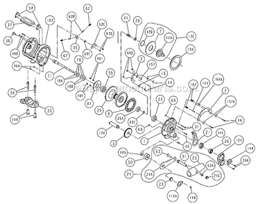 Page A Diagram and Parts List for GLD20 10LD Penn Conventional Reels