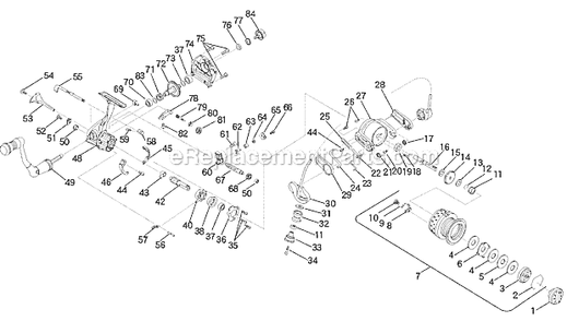 Page A Diagram and Parts List for AF3000  Penn Spinning Reels