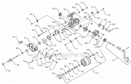 Part Location Diagram of 1183831 Penn Drag Knob