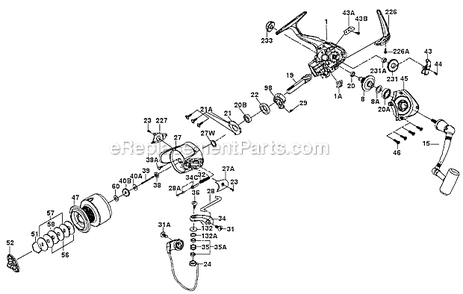 Part Location Diagram of 1183653 Penn Spool Assembly