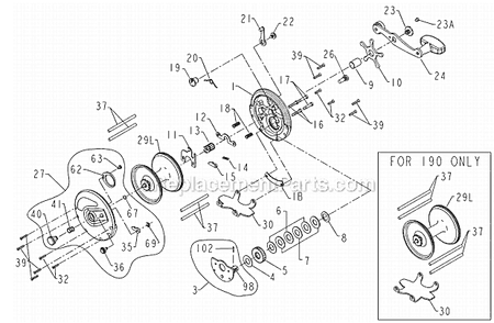 Part Location Diagram of 1183179 Penn Screw
