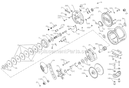 Part Location Diagram of 1190977 Penn Drag Washer