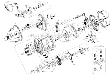 Page A Diagram and Parts List for SQL20LWLH  Penn Conventional Reels
