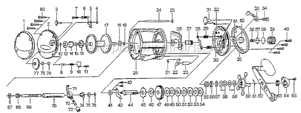 Page A Diagram and Parts List for G30  Pflueger Spinning Reels