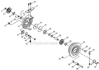 Part Location Diagram of 1146814 Pflueger Click Gear Washer
