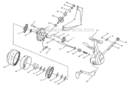 Part Location Diagram of 1145278 Shakespeare E-Ring