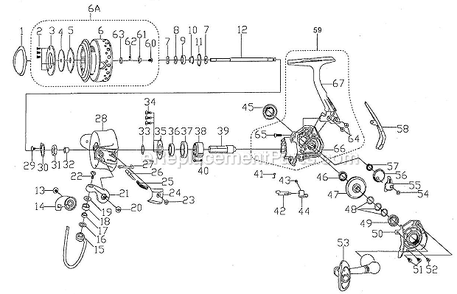 Part Location Diagram of 1200804 Pflueger Pinion