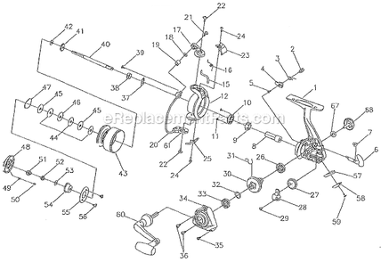 Part Location Diagram of 1146029 Shakespeare Click Ratchet