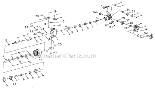 Part Location Diagram of 1146124 Shakespeare Line Roller