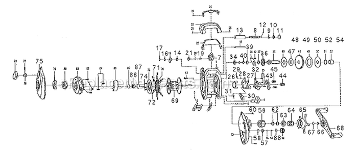 Part Location Diagram of 1145184 Pflueger Clutch Cam