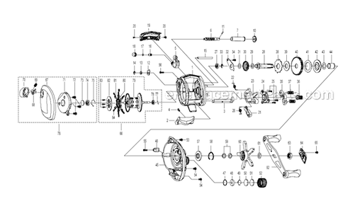 Page A Diagram and Parts List for PURIST2LP  Pflueger Conventional Reels
