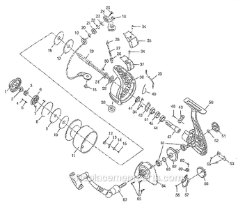 Part Location Diagram of 1145475 Pflueger Crank Assembly