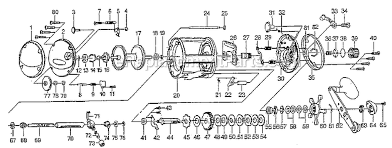 Page A Diagram and Parts List for G30  Pflueger Spinning Reels
