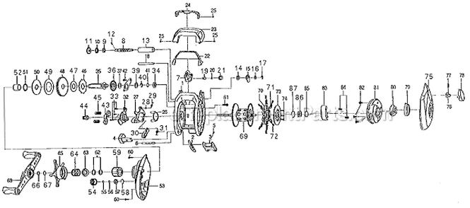 Page A Diagram and Parts List for PFLSUPREMELPL  Pflueger Baitcast Reels