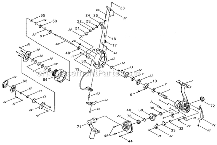 Part Location Diagram of 1146045 Shakespeare Click Gear