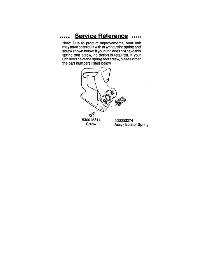 Service Reference Diagram and Parts List for 260 TYPE 1-3 Poulan Chainsaw