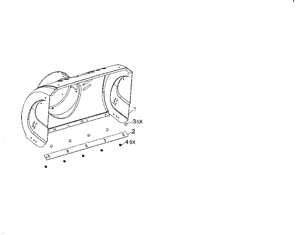 Auger housing Diagram and Parts List for 96192009900  Poulan Snow Blower