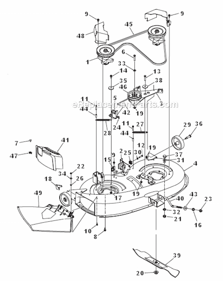 Page C Diagram and Parts List for 13A1762F552  Poulan Lawn Tractor