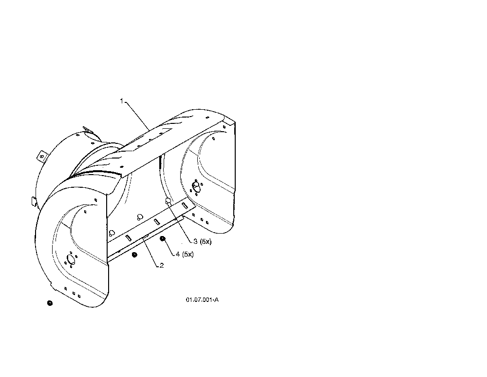 Auger housing Diagram and Parts List for PR624ES-96198004302  Poulan Snow Blower