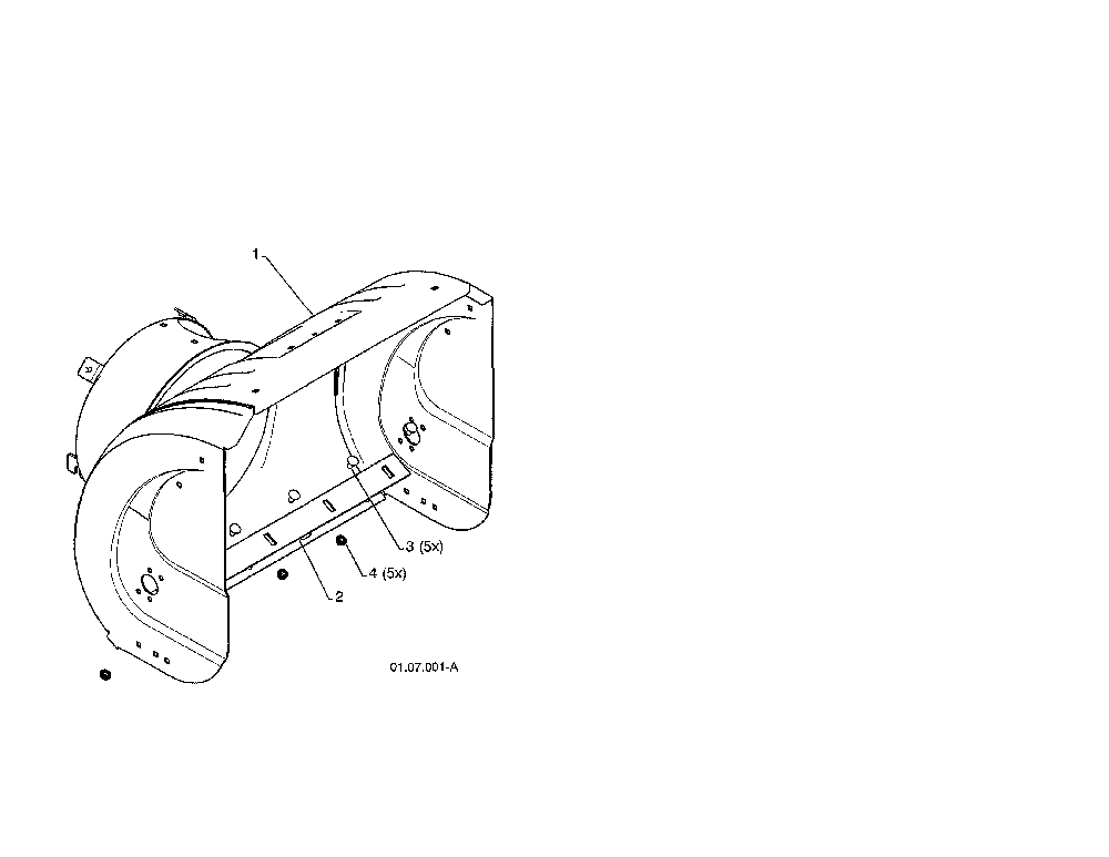 Auger housing Diagram and Parts List for 96192003703  Poulan Snow Blower