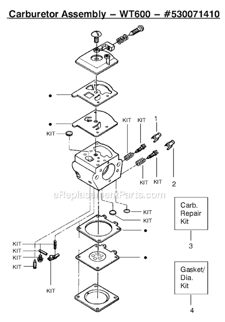 Page C Diagram and Parts List for 2055LE Type 1 Poulan Chainsaw