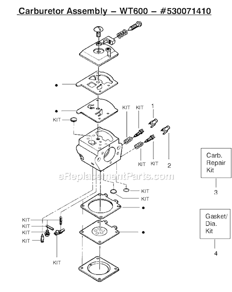 Page C Diagram and Parts List for 2150LE Predator Type 2 Poulan Chainsaw