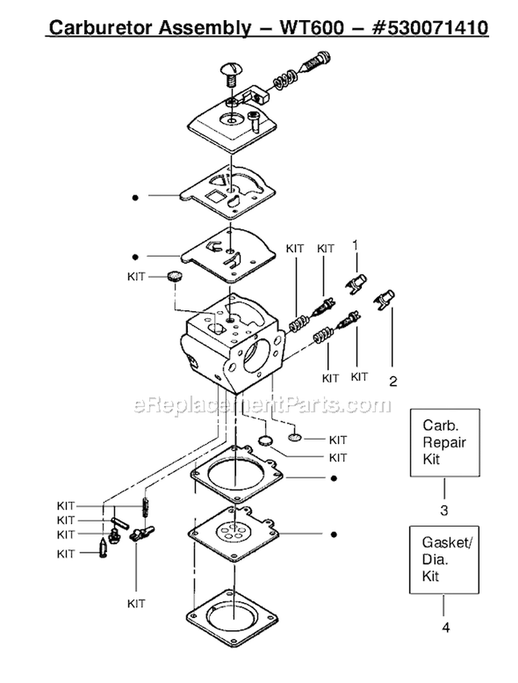 Page C Diagram and Parts List for 2150LE Type 1 Poulan Chainsaw