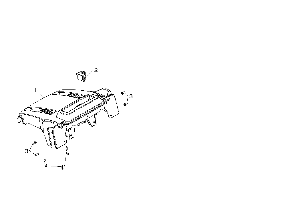 Console Diagram and Parts List for 96192007104  Poulan Snow Blower