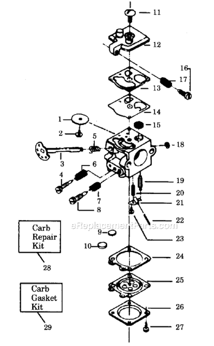 Page AS Diagram and Parts List for 2300CVA  Poulan Chainsaw
